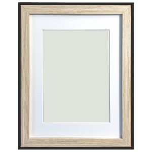 Wooden frame with black border 21x27 cm