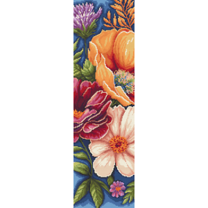 W 11002 Cross stitch pattern PDF - Amazing flowers III