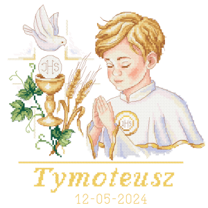 Z 10870 Cross stitch kit - In rememberance of First Communion - Boy