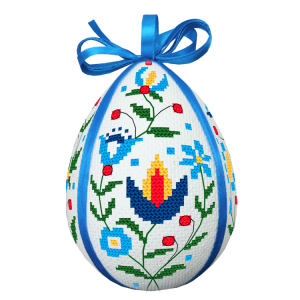 W 10795 Cross stitch pattern PDF - Folk Easter egg II