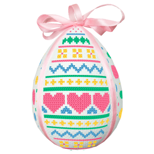 GU 10798 Cross stitch pattern on paper - Easter egg in hearts I