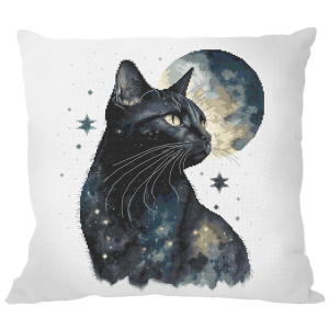 Cross stitch pattern for a phone - Cushion - Moon cat
