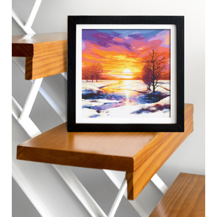 K 10799 Tapestry canvas - Romantic sunset