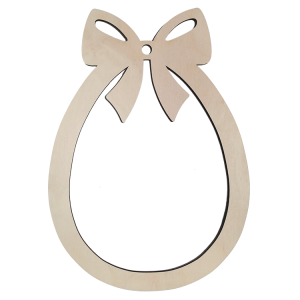 995-03 Wooden frame - Easter gg with bow