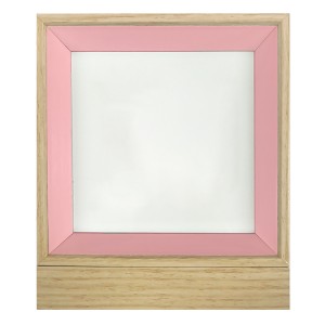 Wooden frame 11,5x13,5 cm standing pink