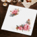 Cross stitch pattern for a phone - Vintage rose napkin