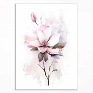0101PL Plakat - Akwarelowa magnolia III