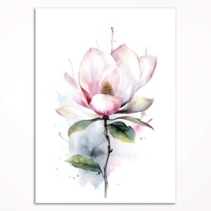 0099PL Plakat - Akwarelowa magnolia I