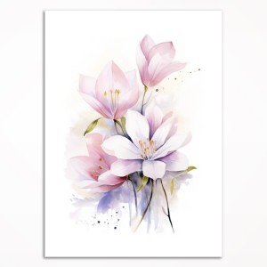 0100PL Plakat - Akwarelowa magnolia II
