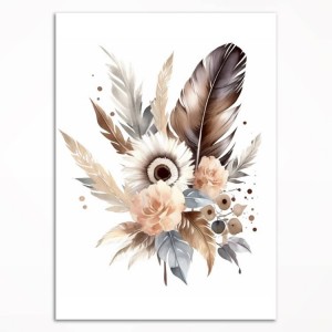 0075PL Poster - Boho bouquet II