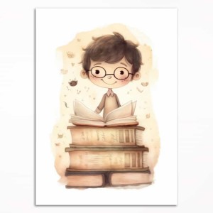 0135PL Poster - I love books
