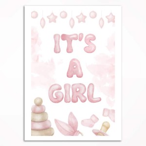 0267PL Plakat - It's a girl