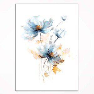 0046PL Poster - Blue flower II