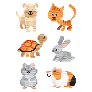 Cross stitch pattern for a phone - Patterns for begginers - Pets