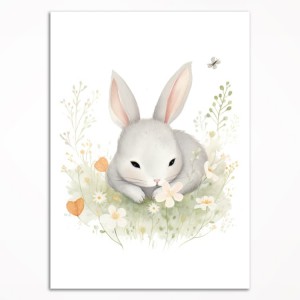 0378PL Poster - Bunny in the grass II