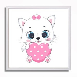 0387RA Picture - White kitten II