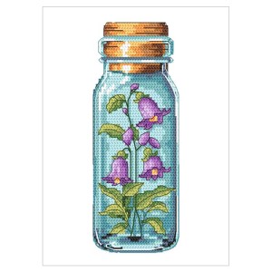 GC 10910 Cross stitch pattern on paper - Bells in a bottle