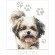 Cross stitch pattern for a phone - Dog - Shih tzu