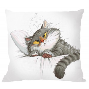 Cross stitch pattern for a phone - Cushion - What do cats dream about?