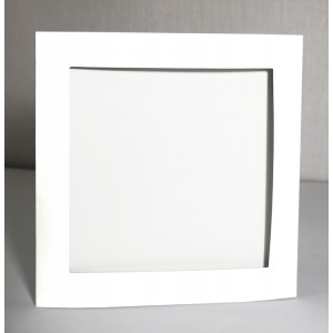 900-02 Big card with a square passe-partout white