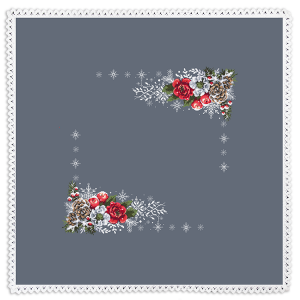 W 10572 Cross stitch pattern PDF - Zimní ubrus