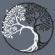 Cross stitch pattern for a phone - Yin yang tree