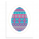 Cross stitch pattern for a phone - Card with an Easter egg II