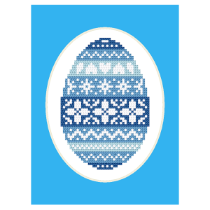 S 11070 Cross stitch pattern for a phone - Card with an Easter egg I