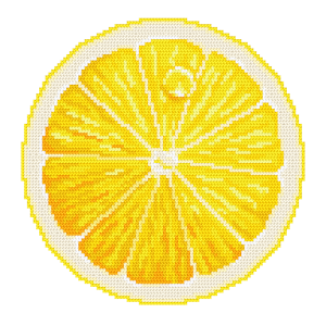 S 11073 Cross stitch pattern for a phone - Lemon