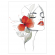 Cross stitch pattern for a phone - Woman with a flower I