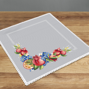 Cross stitch pattern for a phone - Fruit napkin