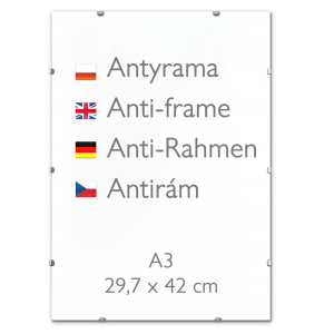 ANT-RA-A3 Plexi frame A3 - 29,7x42 cm