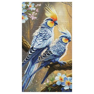 NCP 3418 Cross stitch kit with printed background - Nothing but harmony