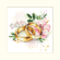 Cross stitch pattern for a phone - Wedding card - Wedding rings in flowers