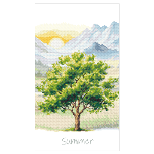 Z 10957 Cross stitch kit - Four seasons - Summer tree