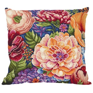 Cross stitch pattern for a phone - Cushion - Summer flowers