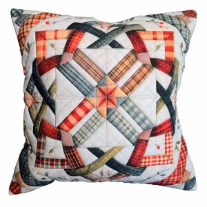 POD-07 Poduszka w stylu patchwork - Wzór geometryczny