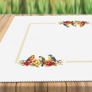 Cross stitch pattern for a phone - Tablecloth with birds