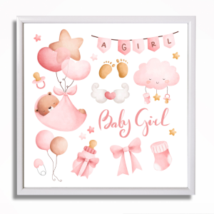 0495RA Obraz Baby shower - Girl