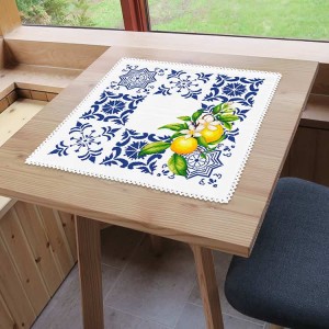 GU 11147 Cross stitch pattern on paper - Napkin with lemons