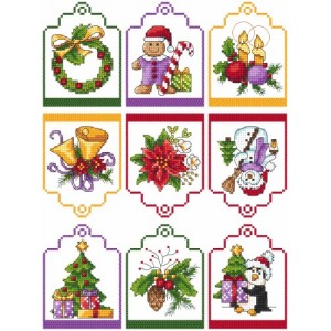 GU 4890 Cross stitch pattern on paper - Gift tag