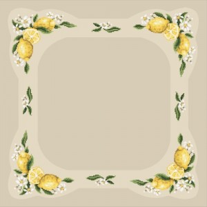 GU 4897 Cross stitch pattern - Tablecloth with lemon