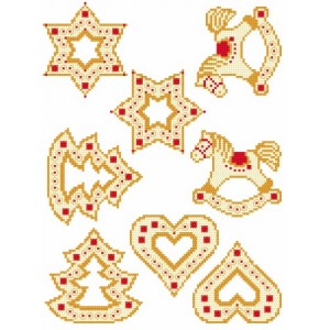 GU 8618 Cross stitch pattern - Christmas pendants