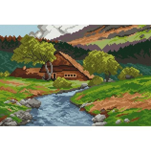 Wzór graficzny online - Górska chata Wzór graficzny online - Górska chata
