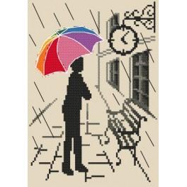 W 8628 Wzór graficzny ONLINE pdf - Kolorowa parasolka - W oczekiwaniu