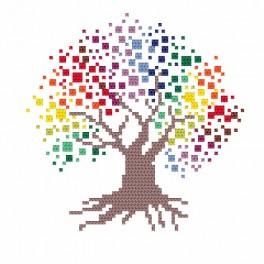 W 8707 Wzór graficzny ONLINE pdf - Barwne drzewo