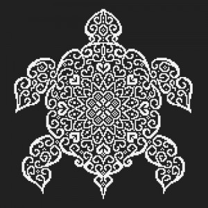 W 8827 ONLINE pattern pdf - Lace turtle