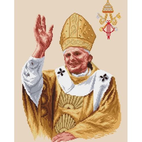 4126 Kanwa z nadrukiem - Papież Benedykt XVI