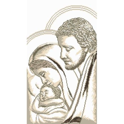 Kanwa z nadrukiem - Józef, Maryja i dzieciątko Kanwa z nadrukiem - Józef, Maryja i dzieciątko