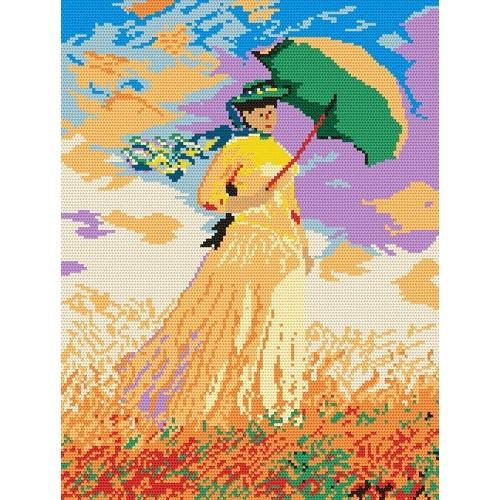 Wzór graficzny online - Kobieta z parasolką - Claude Monet Wzór graficzny online - Kobieta z parasolką - Claude Monet